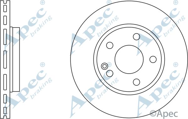 APEC BRAKING Jarrulevy DSK2258